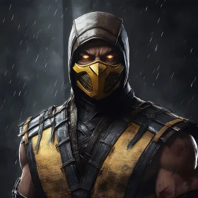 Mortal Kombat Character in Armor