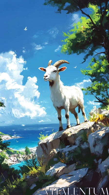 Nature's Majesty with a Goat