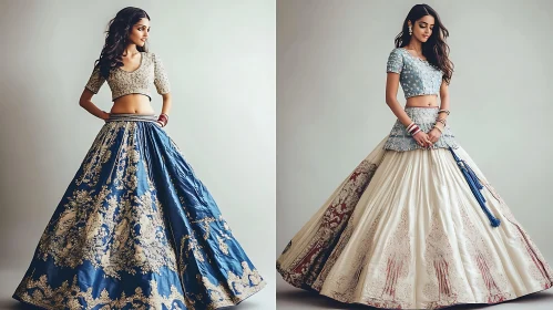 Ornate Lehenga Dresses Fashionable Women