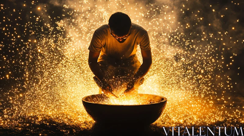 Man and Fire: An Image of Celebration