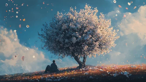 Blossom Tree Contemplation