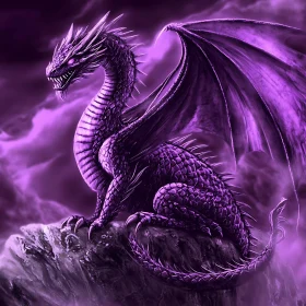 Fantasy Dragon, Purple Dragon, Dragon Art