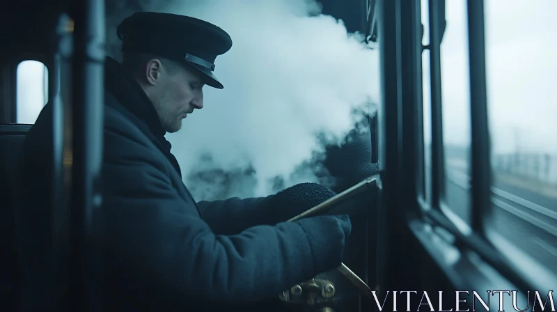 Steam Train Operator in Classic Setting