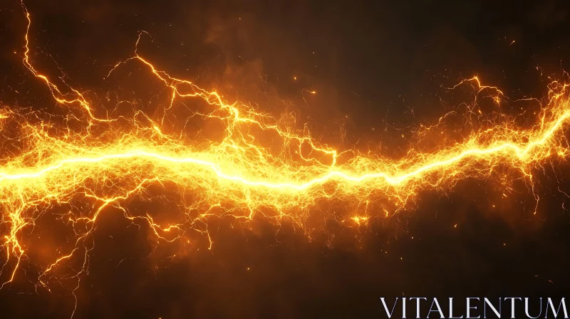 Glowing Electric Spark Pattern