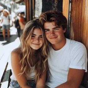 Smiling Couple Portrait: Radiating Warmth