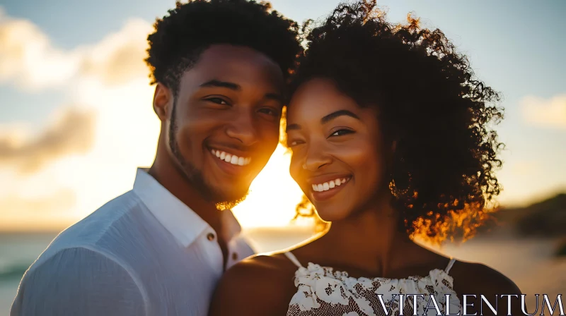 Golden Hour Romance on the Beach