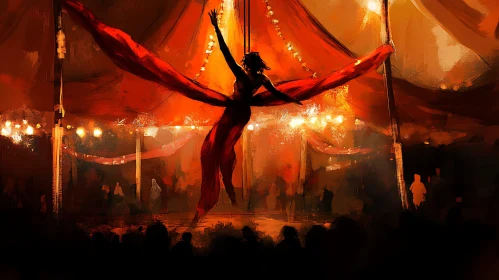 Aerialist's Dance Under the Big Top
