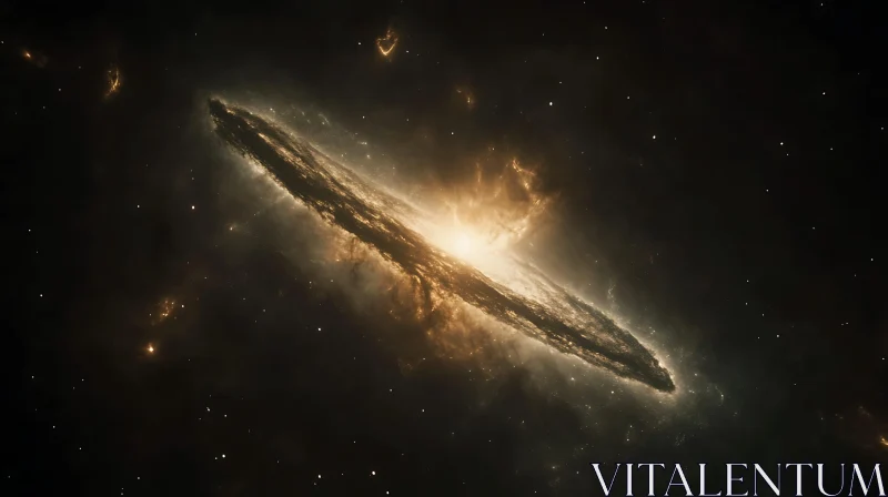 Celestial Light: A Galaxy's Radiance