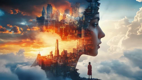 Dreamy Cityscape Portrait