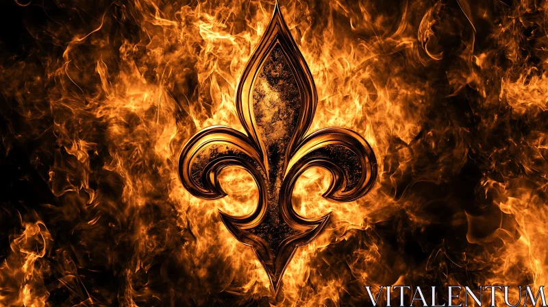 Fiery Fleur-de-Lis