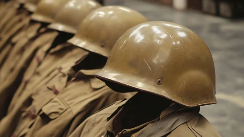 Row of Military Uniforms