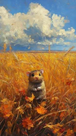 Autumn Hamster Portrait
