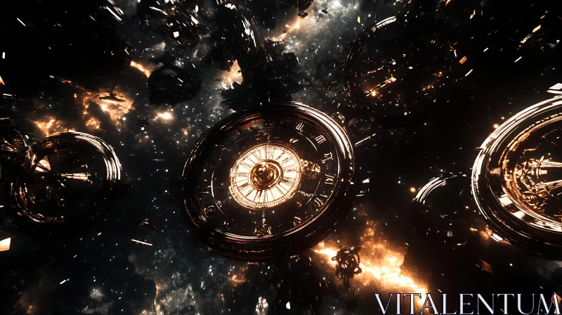 Floating Clocks in Cosmic Space