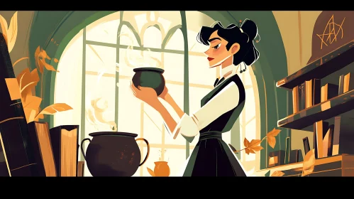 Potion Brewing in the Library