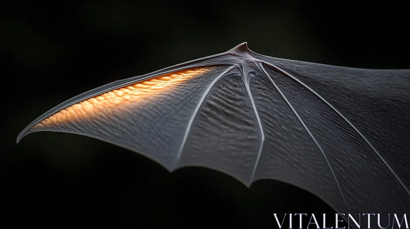 Intricate Wing Structure of a Bat AI Image