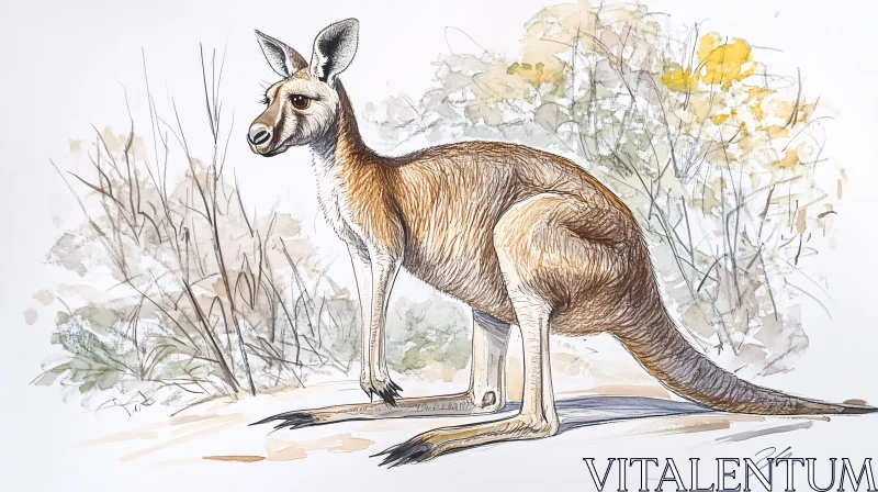 Kangaroo Art in Natural Habitat