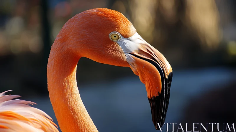 Close-up of a Flamingo Head