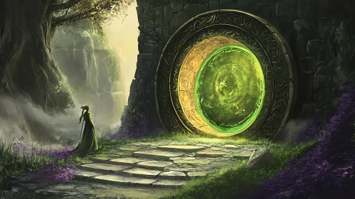 Mystical Gateway in Forest