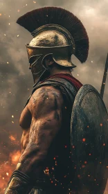 Spartan Warrior with Armor