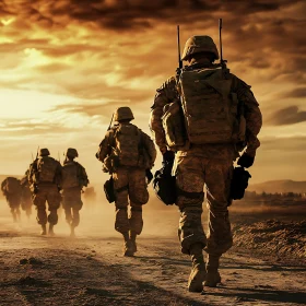 Army Troops on Patrol