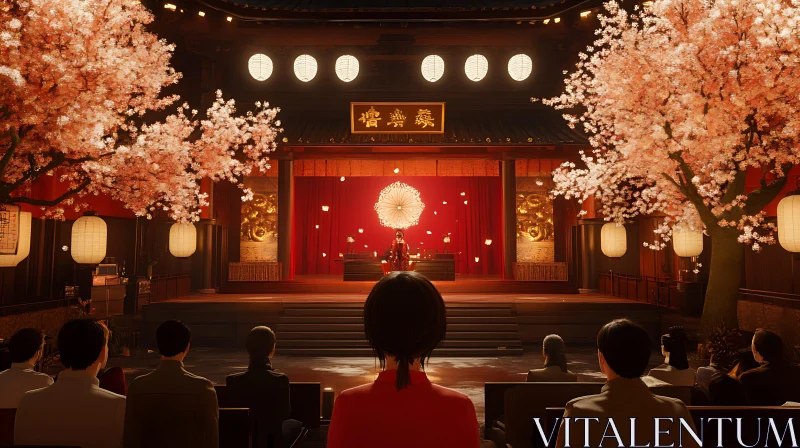 Asian Culture Stage Show With Audience AI Image