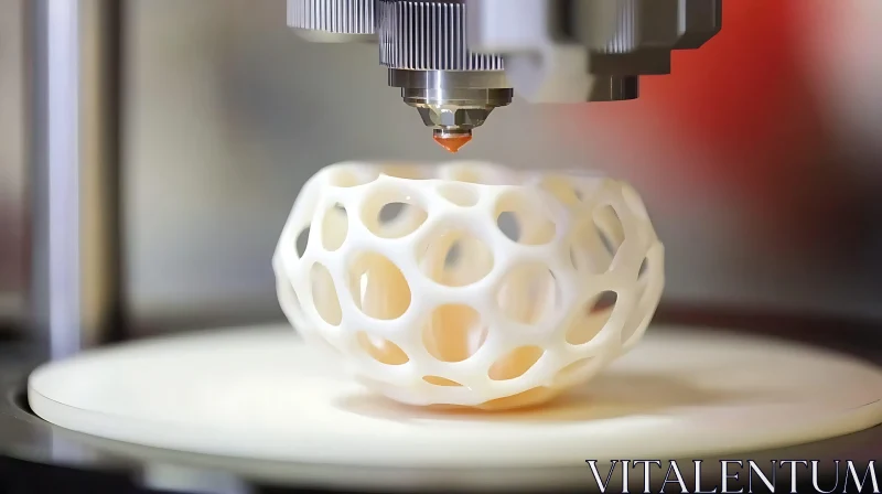 3D Printed Sphere: Modern Technology Art