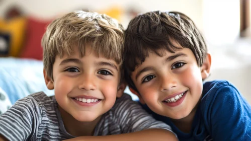 Brothers Smiling Together
