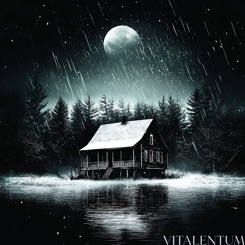 Moonlit Cabin Retreat