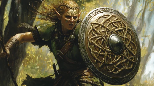 Forest Elf with Shield
