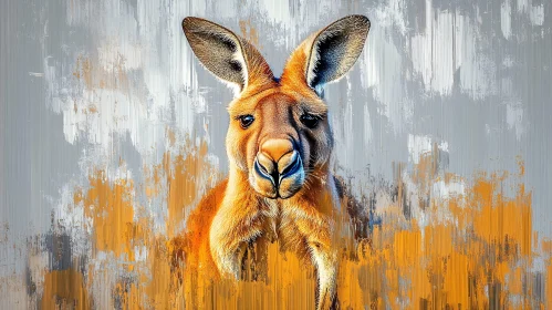 Wildlife Inspired Kangaroo Artwork