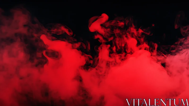 Red Smoke on Black