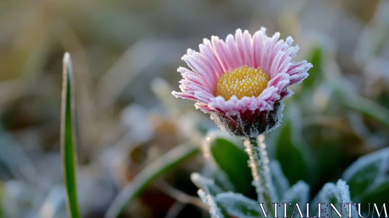 AI ART Frosty Morning Flower