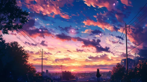 Evening Silhouette at Sunset