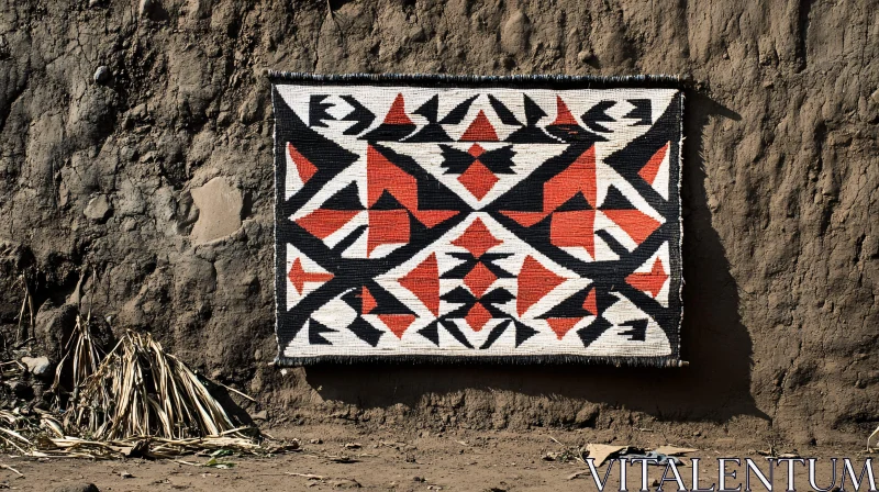 Tribal Patterned Textile Hanging Decor AI Image