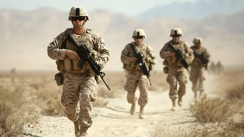Desert March of the Warriors