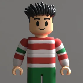 3D Rendered Toy Character