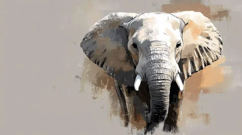 Elephant in Artistic Style