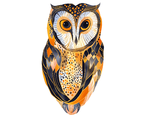 Intricate Owl Design POD Design