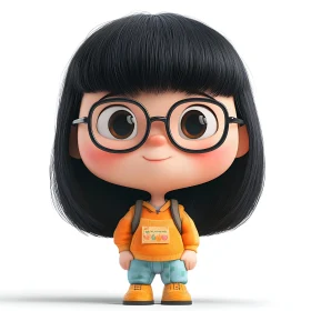 Cute Cartoon Girl Character Design