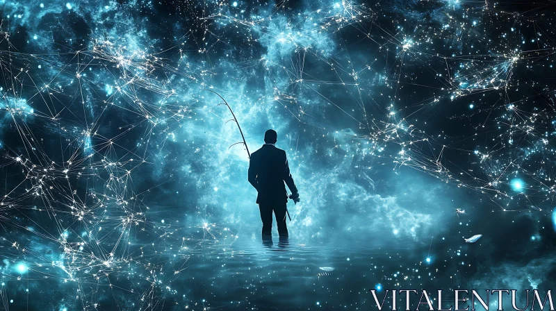 AI ART Celestial Fisherman