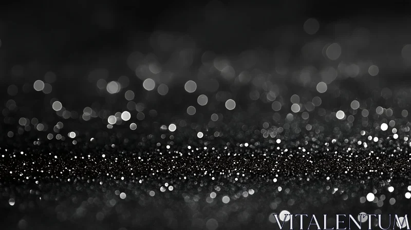AI ART Abstract Glittering Particle Bokeh Art