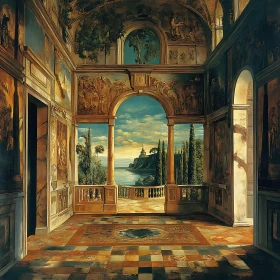 Hall with a View of the Sea