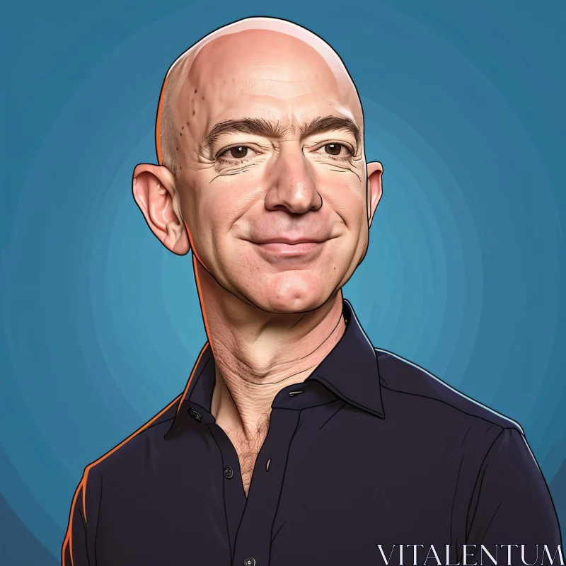 Artistic Illustration of Jeff Bezos AI Image