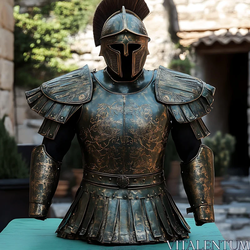 AI ART Antique Armor Suit