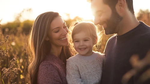 Golden Hour Family Portrait