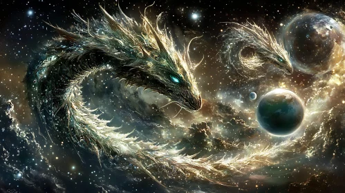 Space Dragons Art