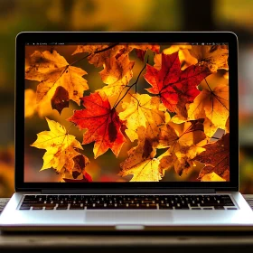 Fall Foliage on Computer Screen