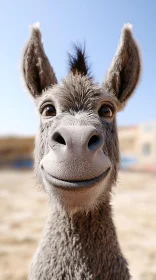 Playful Donkey Portrait