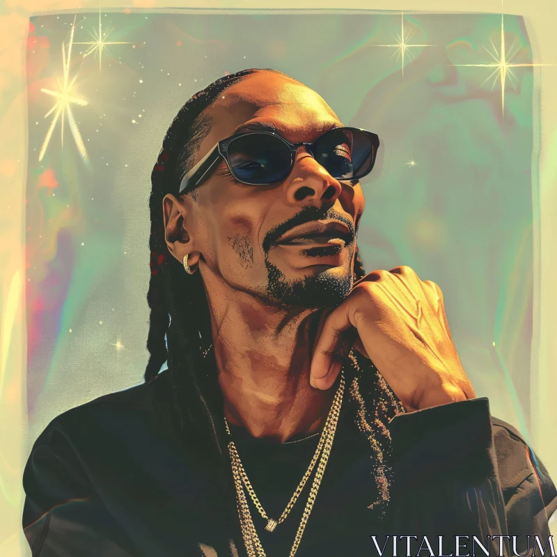 AI ART Snoop Dogg Artistic Portrait