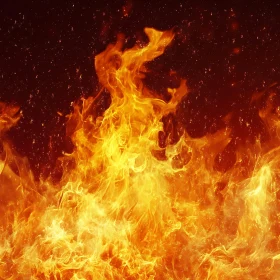 Dynamic Display of Fiery Blaze